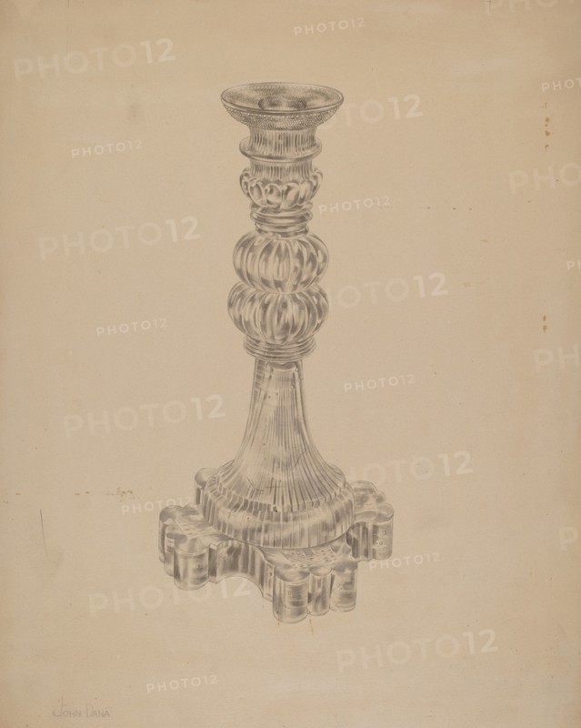 Candlestick, c. 1938. Creator: John Dana.