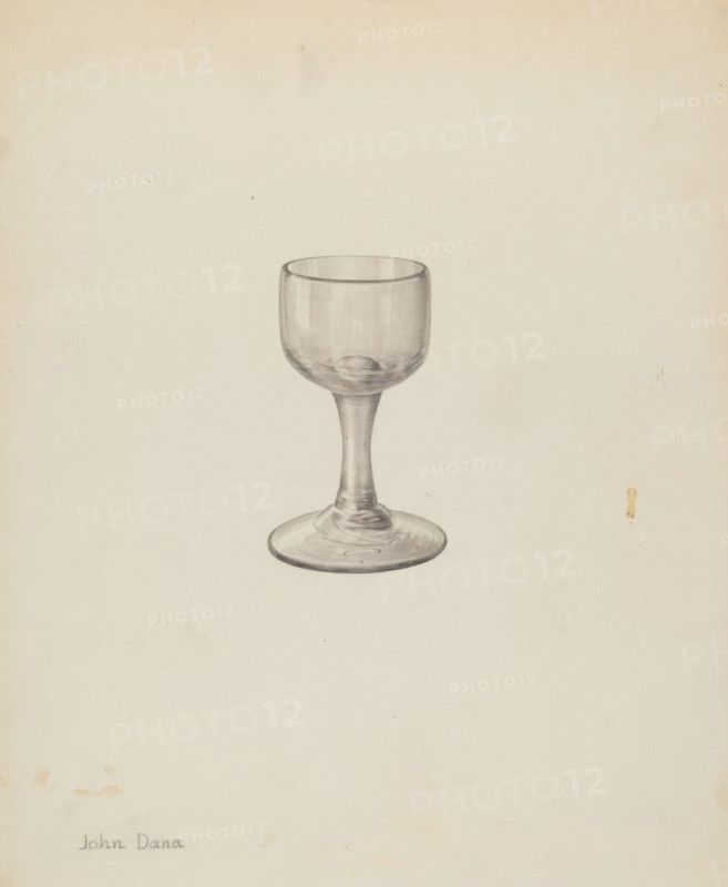 Wine Glass, c. 1940. Creator: John Dana.