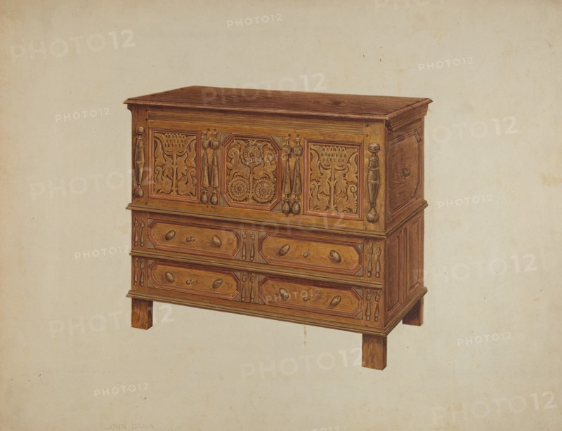 Chest, c. 1938. Creator: John Dana.