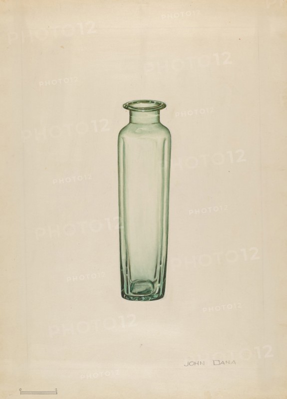 Medicine Bottle, c. 1936. Creator: John Dana.