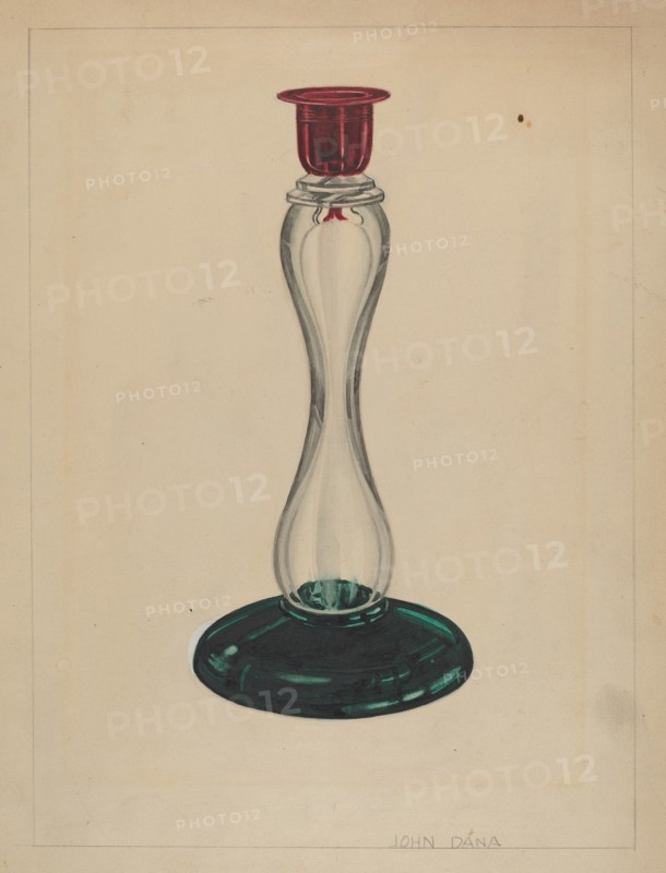 Candlestick, c. 1937. Creator: John Dana.