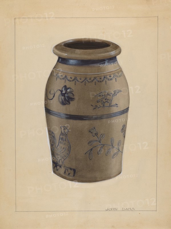 Jar, c. 1936. Creator: John Dana.