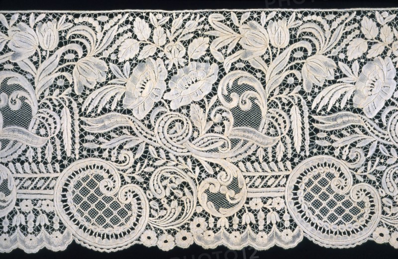 Flounce, Ghent, 1862. Creator: Convent School of the Soeurs de Nôtre-Dame de la Visitation.