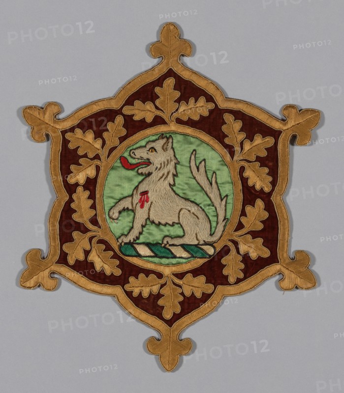 Myddelton Biddulph Armorial Medallion, Wales, c. 1846. Creator: AWN Pugin.
