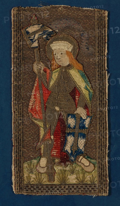 Fragment (From an Orphrey Band), Germany, 16th century. Creator: Unknown.