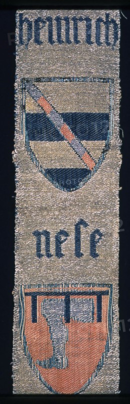 Portion of an Orphrey Band with Coat-of-Arms, Cologne, 15th century. Creator: Unknown.