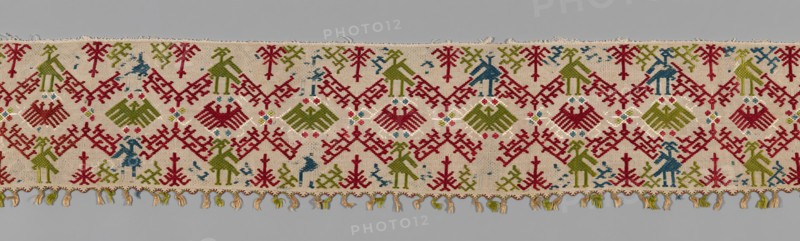 Fragment (For a Bed Curtain), Cyclades, 17th century. Creator: Unknown.