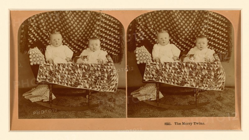The Merry Twins, New Hampshire, . Creator: BW Kilburn.