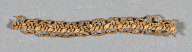 Fragment (Bonnet Trim), Europe, 1850. Creator: Unknown.