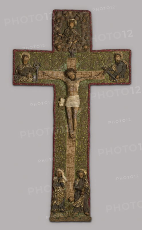 Orphrey Cross (Needlework), Southern Germany, 1475/1500. Creator: Unknown.