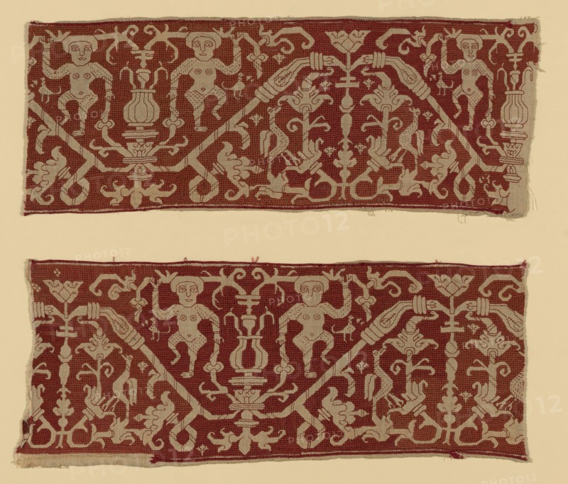 Two Border Fragments, Spain, Late 16th/early 17th century. Creator: Unknown.