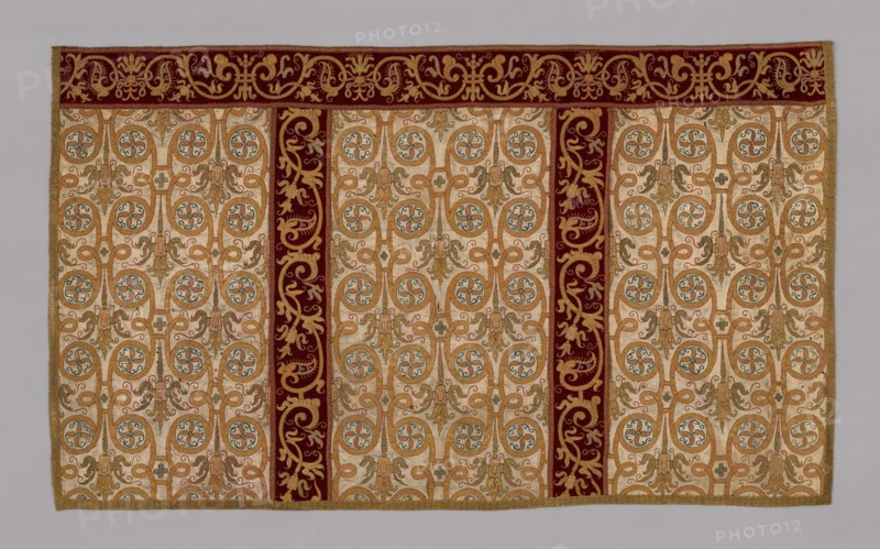 Altar piece (part of a chasuble), Spain, 17th century. Creator: Unknown.