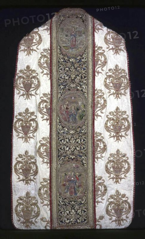 Chasuble with Orphrey Bands, Seo de Urgel, 16th century. Creator: Unknown.