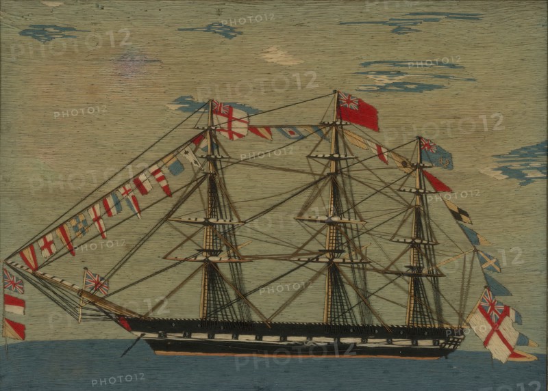 Picture (Needlework), England, 1825/75. Creator: Unknown.
