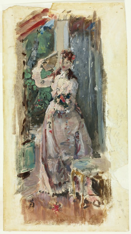 The Corner of the Balcony, c. 1877. Creator: Alfred Stevens.