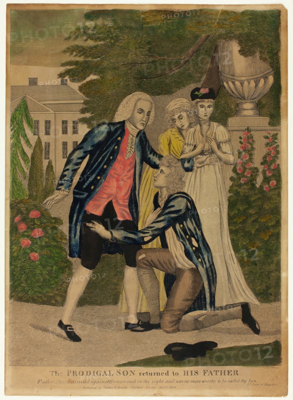 The Prodigal Son Returned to His Father, n.d. Creator: Amos Doolittle.