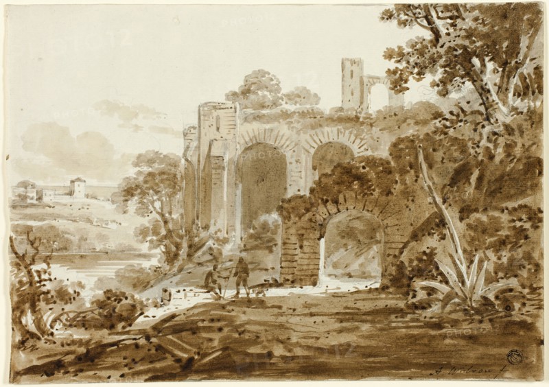 Landscape with Roman Ruins, n.d. Creator: Andrew Wilson.