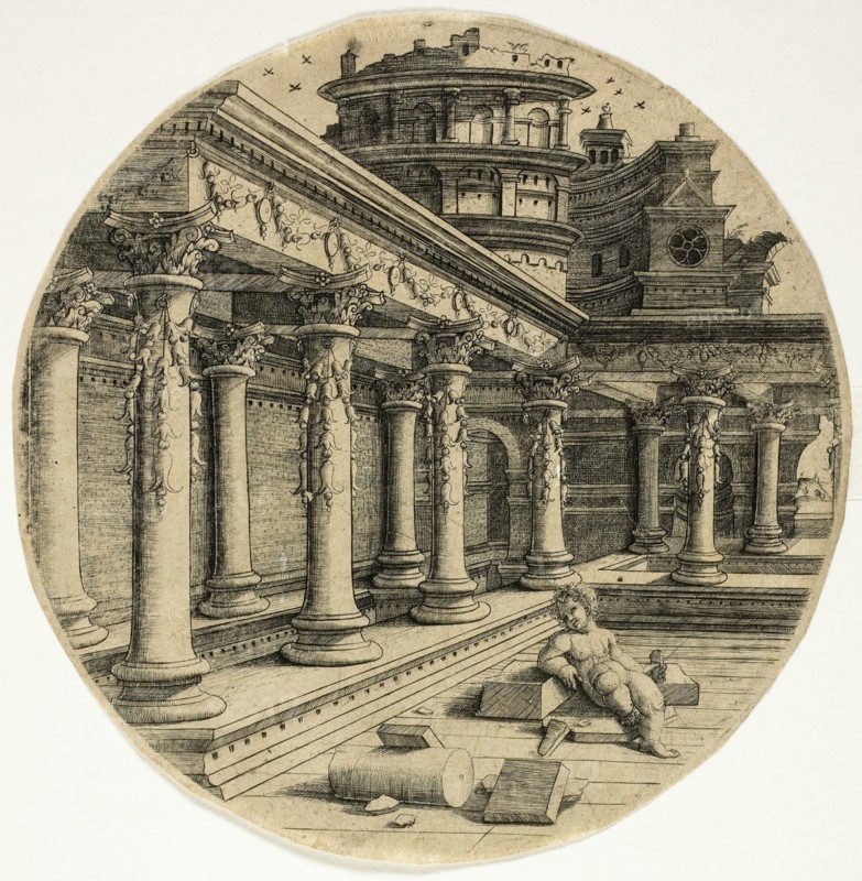 The Child in the Courtyard, 1520/30. Creator: Jean de Gourmont.