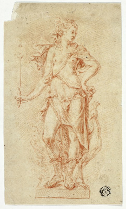 Statue of Juno with Scepter and Peacock, n.d. Creator: Unknown.