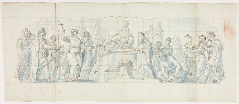 Saint Bibiana Refusing to Sacrifice to Jupiter, n.d. Creator: Antonio Grano.