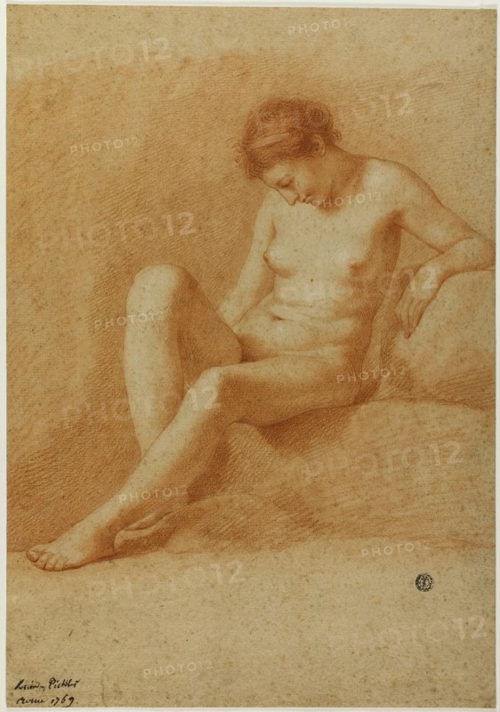 Seated Female Nude, 1769. Creator: Antonio Pichler.