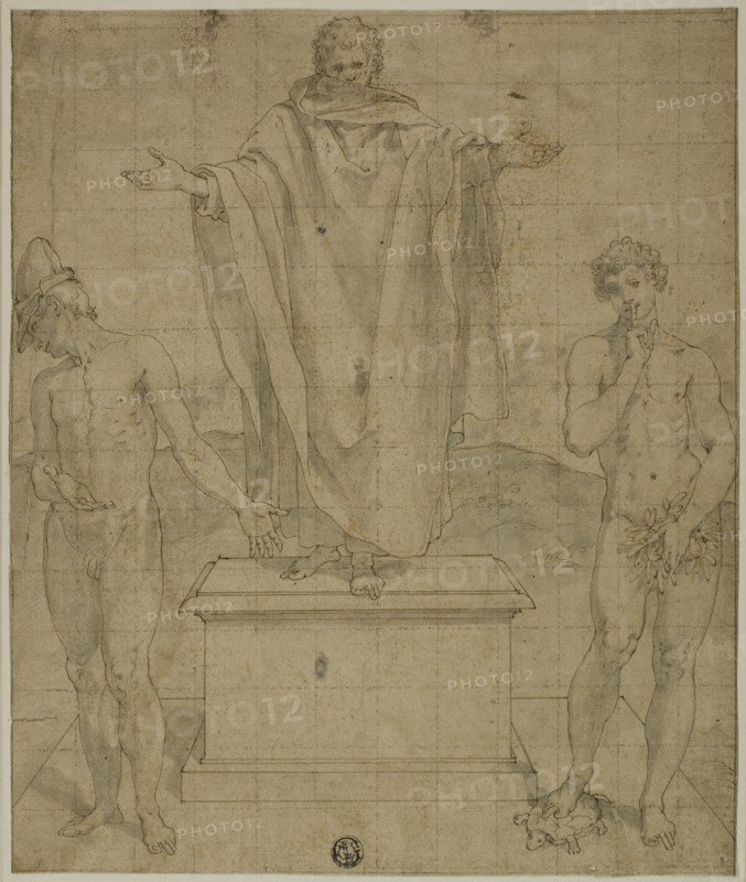 Study for Allegory of Faith and Silence, 1500/95. Creator: Bartolomeo Cesi.