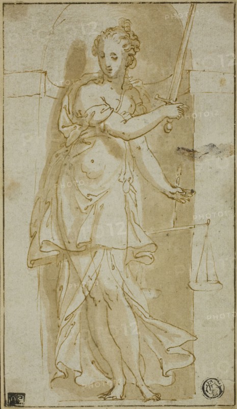 Justice, 1550/69. Creator: Bernardino India.