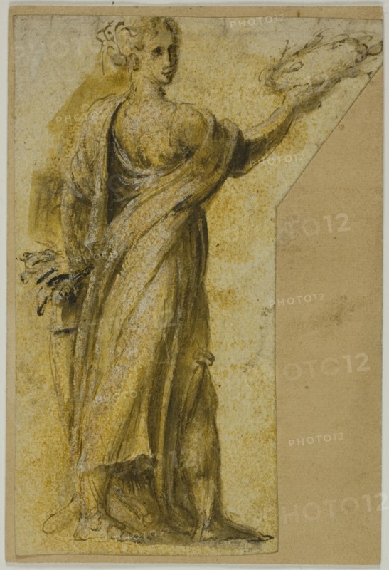 Standing Woman with Laurel Wreath, n.d. Creator: Biagio Pupini.