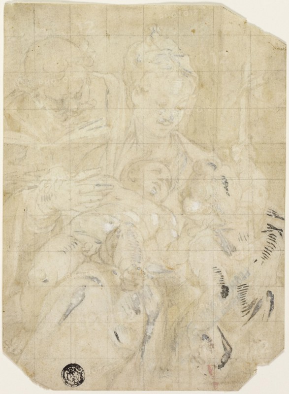 Holy Family with the Infant Saint John the Baptist, 1580/85. Creator: Dionisio Calvaert.