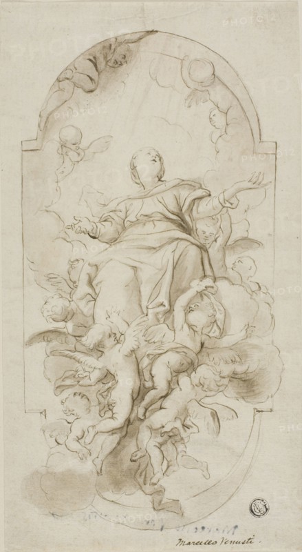 Assumption of the Virgin, n.d. Creators: Domenico Piola I, Marcello Venusti.