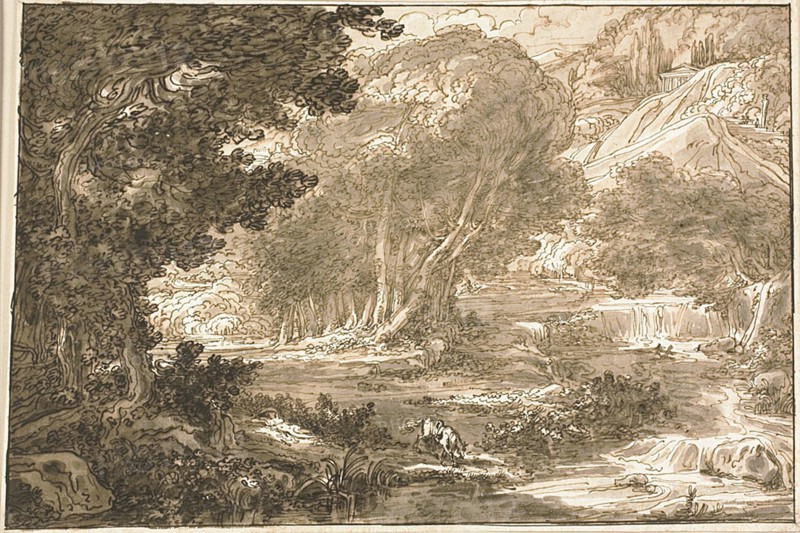 Angelica Resting Under a Tree, from Orlando Furioso, 1810/13. Creator: Felice Giani.