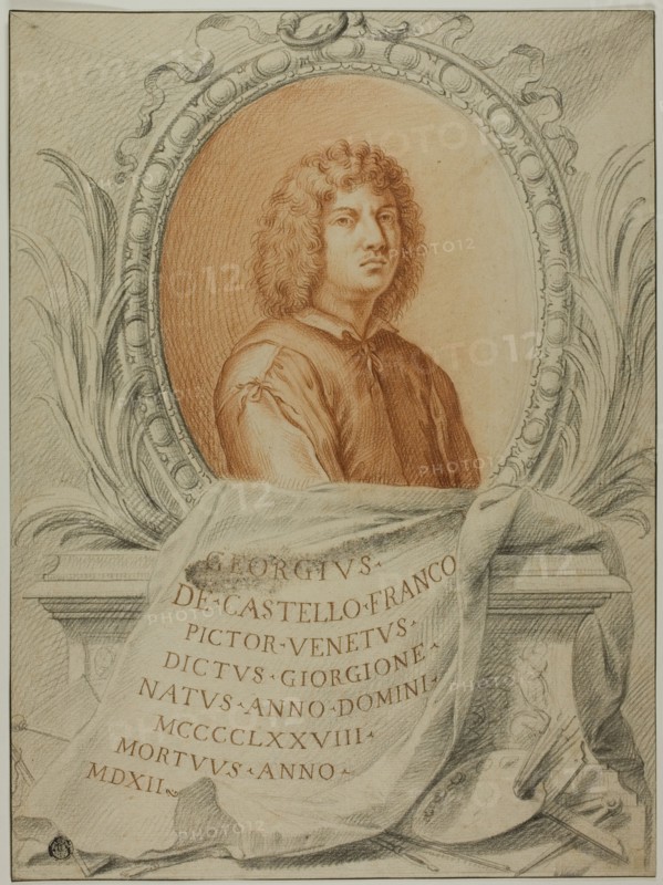 Study for Portrait of Giorgione, c.1724. Creator: Filippo Germisoni.