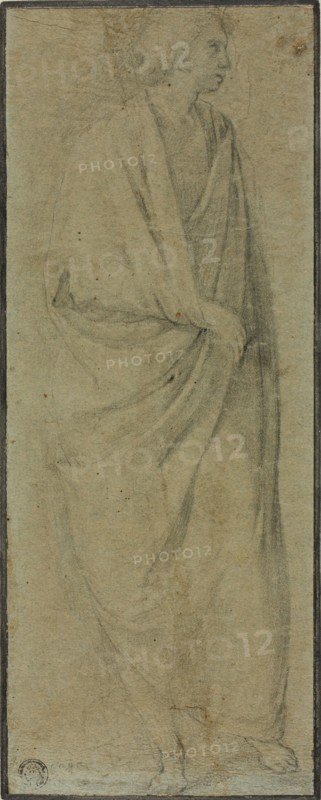 Standing Draped Male Figure, n.d. Creator: Unknown.