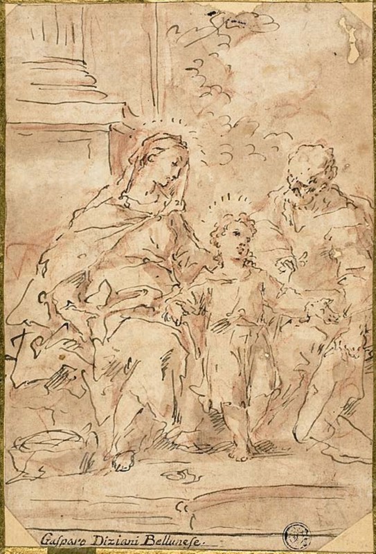 Holy Family, n.d. Creator: Gaspare Diziani.