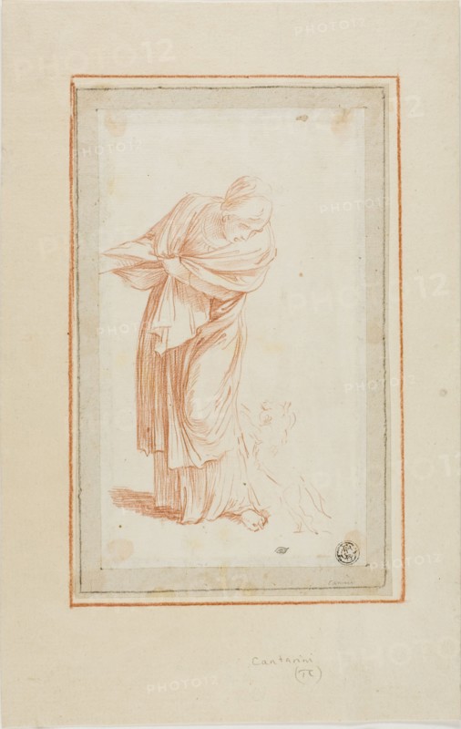 Woman and Dog, n.d. Creator: Giovanni Andrea Sirani.