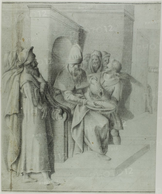 Pilate Washing his Hands, with Christ Being Led Away: Left Portion, n.d. Creator: Giambologna.