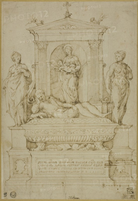 Project for a Tomb, 1537/43. Creator: Giulio Campi.