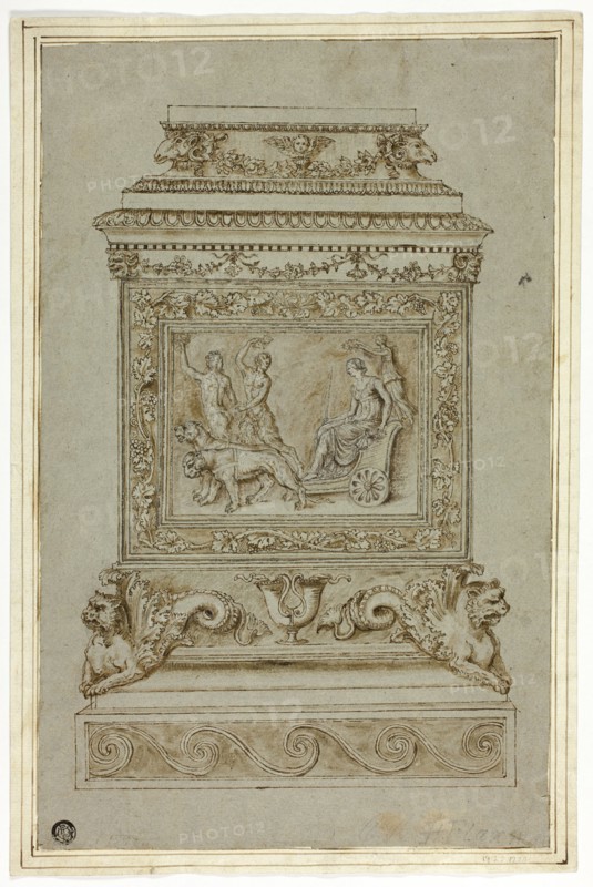 Pedestal with Relief of the Triumph of Ariadne, n.d. Creator: Giuseppe Maria Mazzuoli.