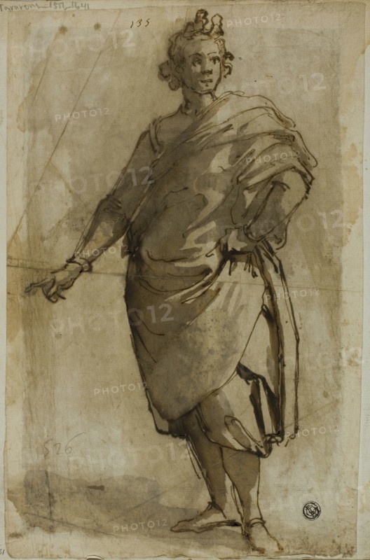 Standing Male Figure, c.1600. Creator: Jacopo Chimenti.