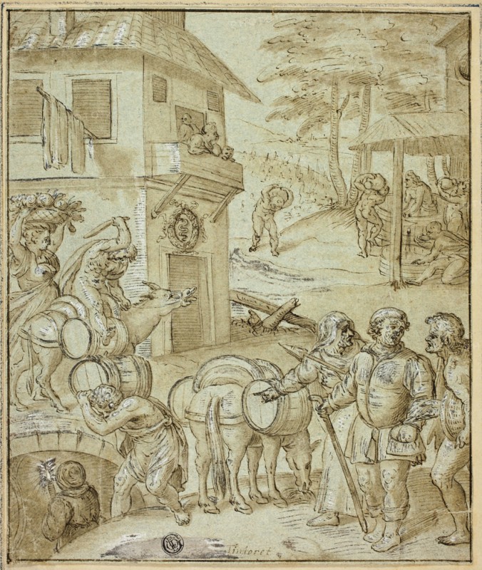 Wine Harvest, n.d. Creators: Jacopo Tintoretto, Frans Floris, Willem Key.