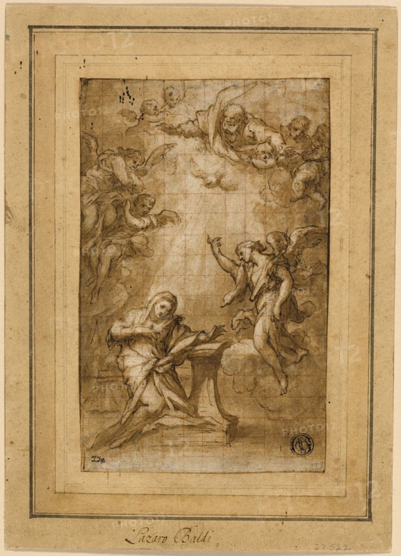 Study for the Annunciation, n.d. Creator: Lazzaro Baldi.