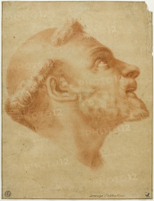 Upturned Head of Saint Dominic, n.d. Creator: Lorenzo Sabatini.