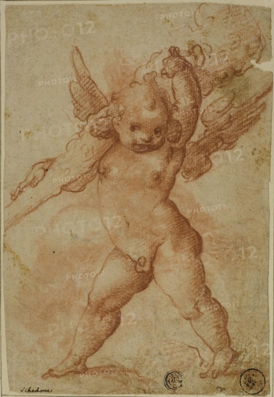 Putto with Club of Hercules, 1575/78. Creators: Marco Marchetti, Bartolomeo Schedoni, Raffaello Motta.