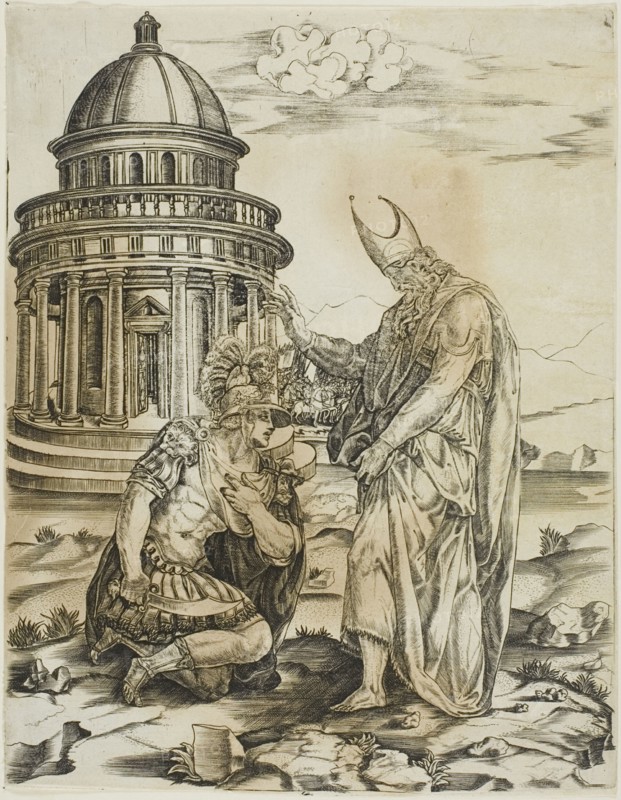 St. Ambrose and the Emperor Theodosius, n.d. Creator: Master IRs.