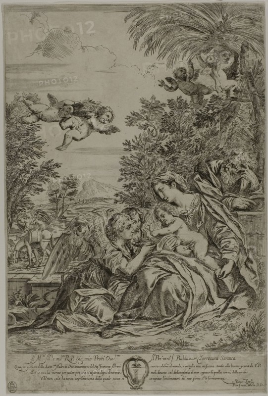 Flight into Egypt, 1647/66. Creator: Pier Francesco Mola.