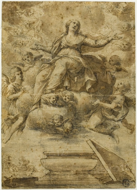 Assumption of the Virgin, n.d. Creator: School of Carlo Maratti Italian, 1612-1666.