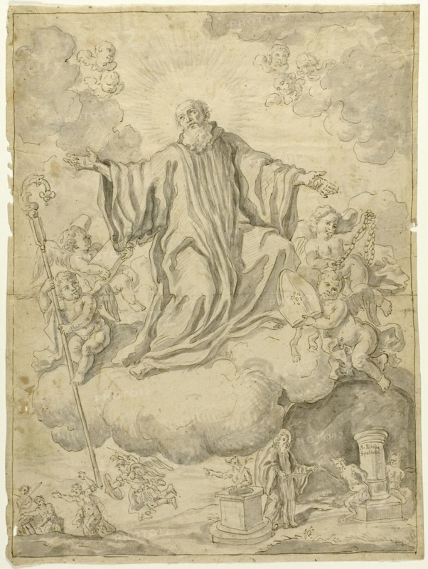Apotheosis of Saint Elias, n.d. Creator: School of Carlo Maratti Italian, 1625-1714.