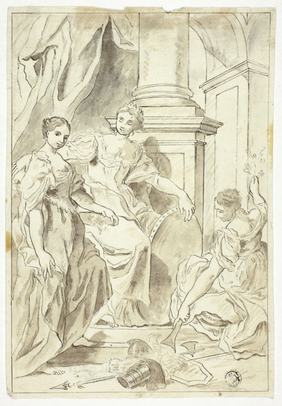 Allegory of Peace, n.d. Creator: School of Francesco Solimena Italian, 1657-1747.