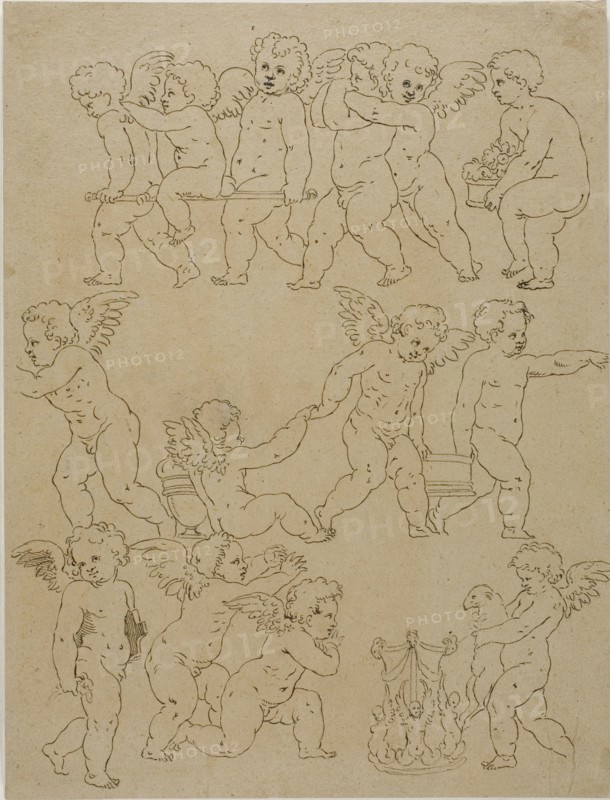 Putti Performing Tasks, n.d. Creator: Unknown.
