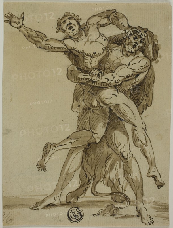 Hercules and Antaeus, n.d. Creator: Unknown.